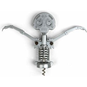 Kikkerland Skull Kurkentrekker - Ideaal voor Halloween - Griezelige sfeer