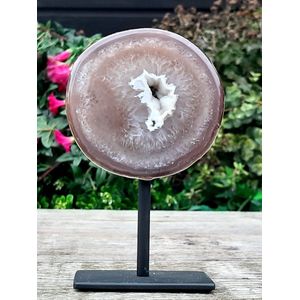 Edelsteen Agaat met Chalcedoon op Standaard # 14