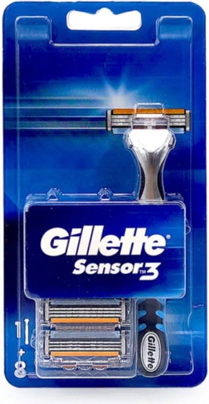 Gillette - Sensor3 - Scheersysteem - Met 8 Mesjes