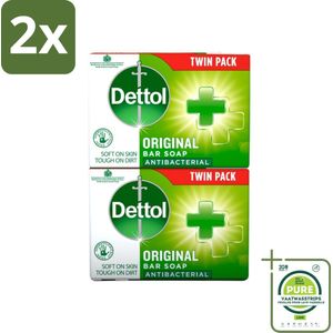Dettol - Zeeptablet - Origineel - Antibacterieel - 2x 100g Zeeptabletten - Voordeelverpakking - 2 stuks - Handzeep - Antibacterieel