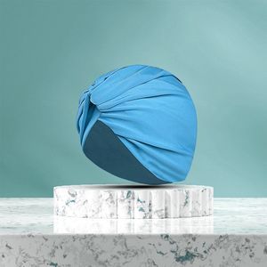 Tulband badmuts voor dames - Gehoorbeschermende badmuts - Antislip badmuts - Retro badmuts - Meisjes badmuts - Elastische badmuts - Zomer badmuts lang en kort haar - One size