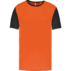Tweekleurig herenshirt jersey met korte mouwen 'Proact' Orange/Black - 3XL