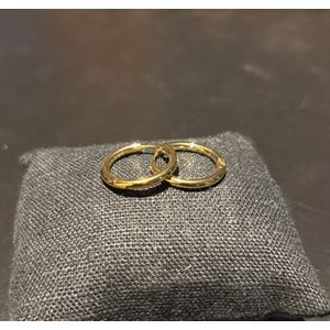 No-Fade Goud Stijl Medium Size Cirkel Oorbellen - Sieraden voor Heren en Dames - Waterproof