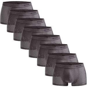 BOXR Boxershort Heren 8 Pack - Bamboe Ondergoed Heren - Duurzaam & Ademend - Zijdezacht - Perfecte Pasvorm - Ondergoed Heren - Onderbroeken Heren - Ideaal voor Dagelijks Gebruik & Sport - Maat S