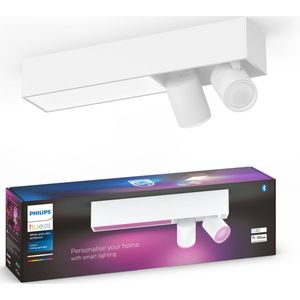 Philips Hue Centris opbouwspot - wit en gekleurd licht - 2-spots - wit - rechthoekig