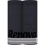 Zwart toiletpapier - 6-pack - 6 rollen gekleurd wc papier - zwart toilet