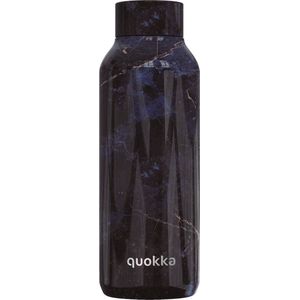 Quokka drinkfles RVS Solid Black Marble 510 ml