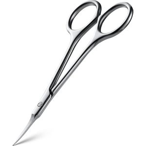 JGS ® Extra Fijne Gebogen Nagelriemschaar voor Professionele Manicure en Huidverzorging