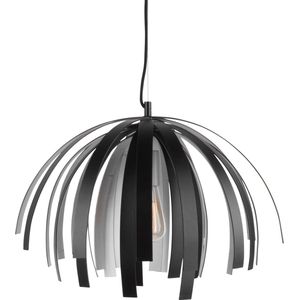 Leitmotiv Willow Lamp - Hanglamp - Aluminium - Ø50 x 35 cm - Zwart/zilverkleurig