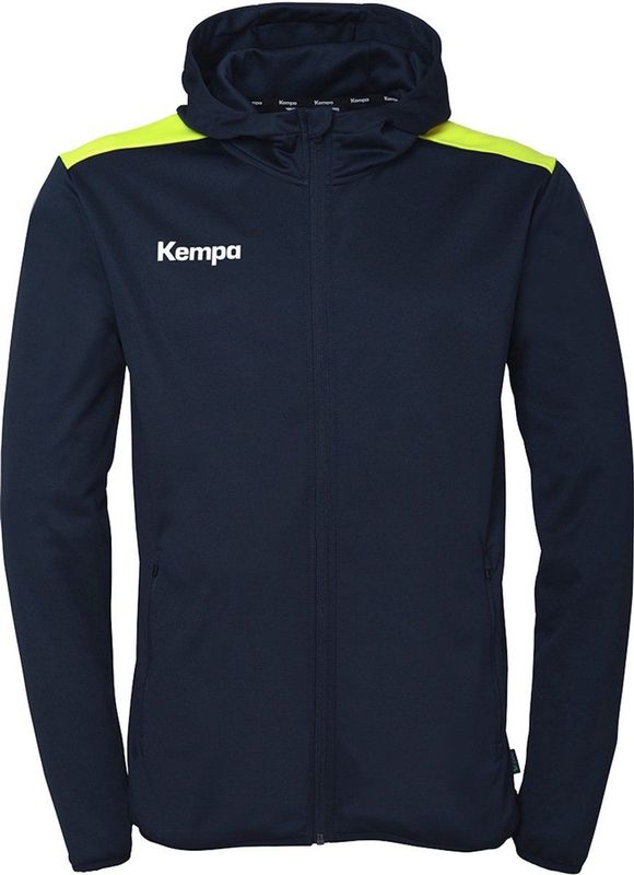 Kempa Kinder Trainingsjacke Emotion 27 Kapuzenjacke 2005130 Marine/Fluo Gelb-116