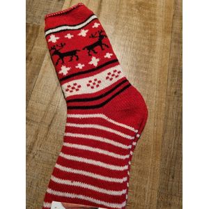 1 Paar - Alpaca Wollen Sokken - Maat 35-38 - Wintersokken - Huissokken - Kerstsokken - Cadeau Artikel