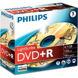 Philips DVD+R DR4L6J05C 4.7GB 16x 50 Stuks