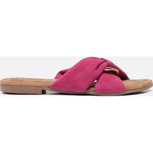 Lazamani Slippers roze Suede - Dames - Maat 36