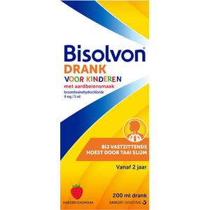 Bisolvon Drank Voor Kinderen Aardbeiensmaak - 2 x 200 ml