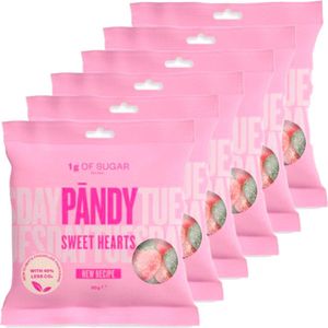 Pandy | Candy | Sweet Hearts | 6 Stuks | 6 x 50 gram