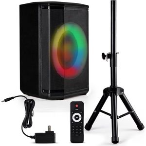 Pyle - Portable Bluetooth Speaker - 120W - Met 8 inch Woofer - TWS Functie - Microfoon Ingang - USB/Micro SD/FM Radio