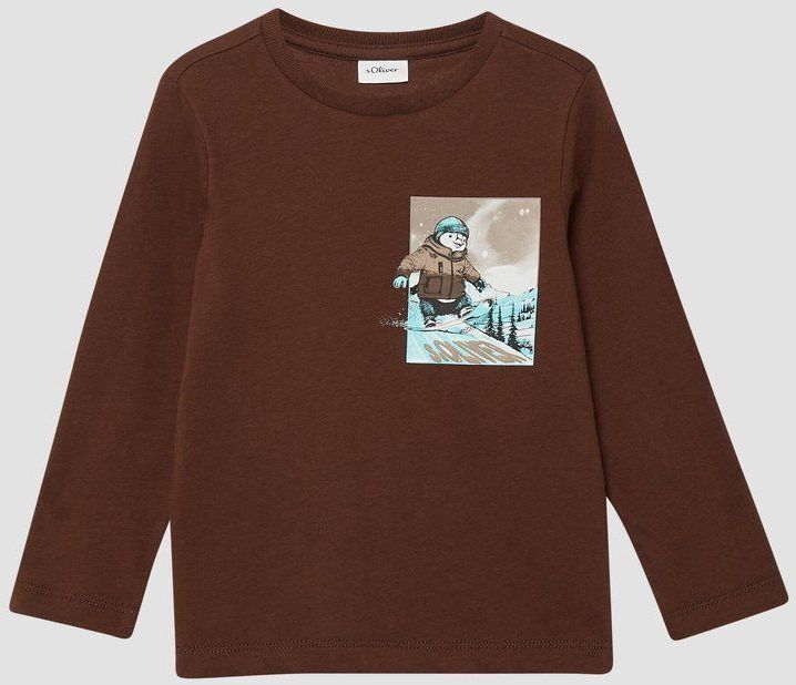 T-shirt - Lange Mouwen - Zachte Katoenen Jersey - Casual - Met Print