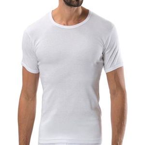 Bonanza Basic T-shirt - O-neck - 100% katoen - Wit - Maat M-L
