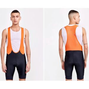 Craft - ADV Endur Bib Shorts M - Fietsbroek - Heren - Zwart/Oranje - Maat M