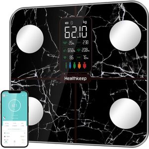 Slimme Lichaamsvetweegschaal met 15 Fysieke Metingen - Digitale Testwinnaar
