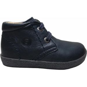 Falcotto effen lederen veter schoenen 233 navy mt 21