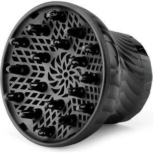 ApexArte® Diffuser Opzetstuk - Krulborstel voor Fohn Universeel - Multistyler - Zwart