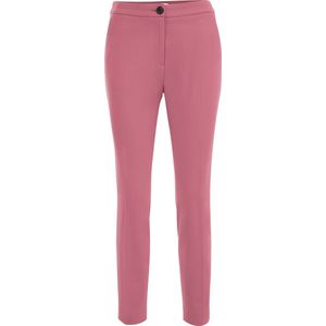 WE Fashion Dames slim fit pantalon met stretch