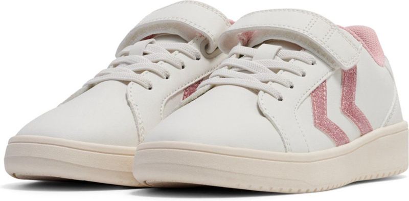 Hummel - Derby Court JR - Sneakers - Kinderen - Slanke Derby Pasvorm - Duurzame PU-bovenkant