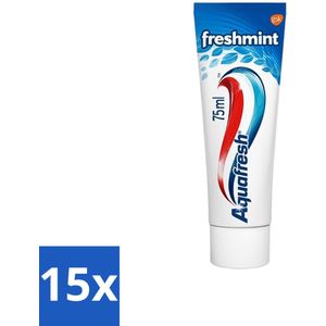 Aquafresh Tandpasta Freshmint Frisse Adem 75 ml - Bulkverpakking - 15 stuks