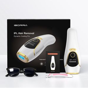 IBORRIA T5 IPL Laser Ontharingsapparaat – Laser Ontharing – IPL Ontharingsapparaten – Hair Removal – Pijnloos – Voor Hele Lichaam - Wit