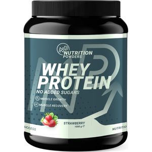 Whey Protein | Aardbei | 1000 Gram | Eiwitshake | Helpt Bij Spiergroei