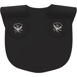 Ibenzoa® Professionele Zwarte Siliconen Kapperskraag en Nekbescherming voor Salongebruik