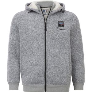 Jan Vanderstorm herren Gebreid Fleece Vest - 64/66 - grijs