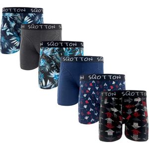 Heren boxershorts - SQOTTON® - 6 stuks - Native American Style - Maat XXL