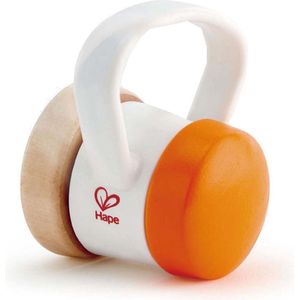 Hape Rammelaar Met Ratel 8 Cm Oranje/wit