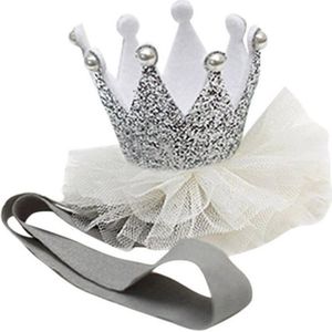 Haarband Baby - Kroontje - Zilver - Heble