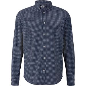 Tom Tailor - Hemd - Maat S - Mannen - 24479 Navy/Whit -