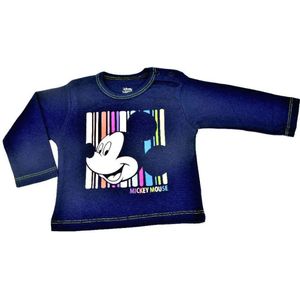 Disney Mickey Mouse shirt met lange mouwen, blauw