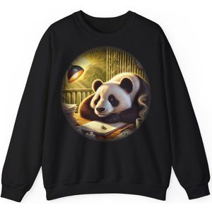 Slack-Pack - Bumbly the Procrasti-Panda - Sweatshirt - Zwart - L