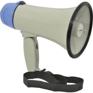 Megafoon met Sirene – Luchthoorn Met Schouderriem – Megafoon Auto – Sirene Met Instelbaar Volume - Stemversterker