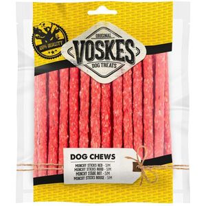 Voskes Munchy Sticks Rood - 12 x 25 stuks - Voordeelverpakking