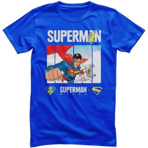 Superman 2025 - Superman Look Up Heren T-shirt - blauw - XXL