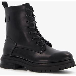 Blue Box dames veterboots zwart - Maat 37