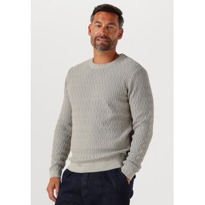 Dstrezzed Novel Crewneck Truien & Vesten Heren - Sweater - Hoodie - Vest- Lichtgrijs - Maat XXL