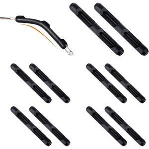 Allecto plus - Brillenglazen Oorgrepen Anti-Slip Oorkussens Siliconen Tempeltips (Wit)