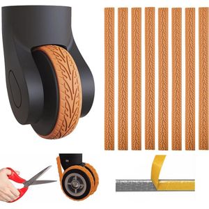 Wieldoppen voor bagage met antislip en ruisonderdrukking - 8 stuks