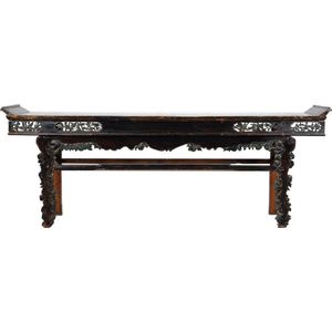 Fine Asianliving Antieke Chinese Sidetable Altaartafel Handgesneden B233xD40xH89cm Chinese Meubels Oosterse Kast