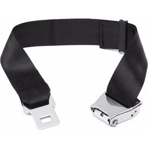 Vliegtuig Extender Riem Veiligheidsgordels - Seat Belt Extender met Roestvrijstalen Gespclip 25-80cm - Zwanger Reizen