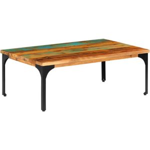 vidaXL - Salontafel - 100x60x35 - cm - massief - gerecycled - hout