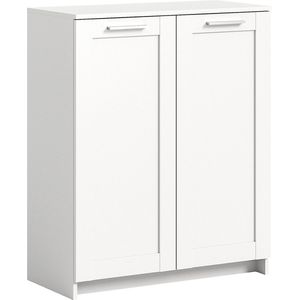 Ibiza Ladekast - Houten Organizer - Wit Dressoir - 78cm x 95cm x 37cm - Modern Design - Duurzaam - FSC gecertificeerd